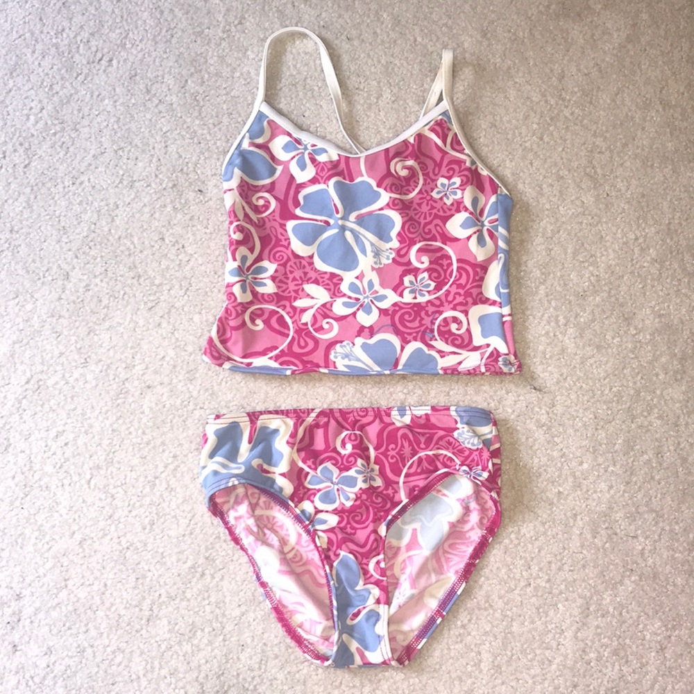 L.L. Bean Girls Tankini Swimsuit